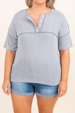 Summer Is Here Top, Gray -Deals Swish Tex Store SummerIsHereTop Gray 3542
