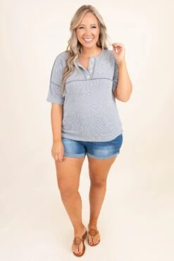 Summer Is Here Top, Gray -Deals Swish Tex Store SummerIsHereTop Gray 3545