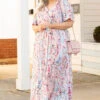 Sunflower Field Maxi Dress, Mauve Multi