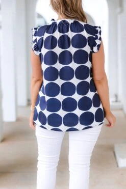 Sunshine On A Cloudy Day Top, Navy -Deals Swish Tex Store SunshineOnACloudyDayTop navy