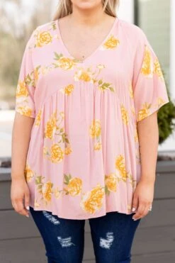 Sweet Comfort Top, Dusty Pink -Deals Swish Tex Store SweetComfortTop DustyPink 0129