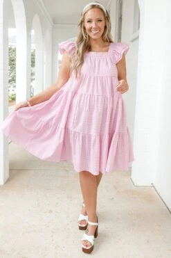 Sweet Talks Dress, Pink 10 Sweet Talks Dress, Pink -Deals Swish Tex Store SweetTalksDress Pink 5