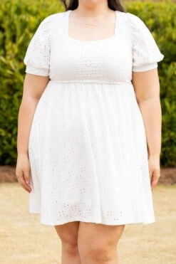 Take Control Dress, White -Deals Swish Tex Store TakeControlDress White 0814