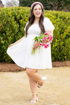 Take Control Dress, White -Deals Swish Tex Store TakeControlDress White