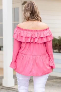 Tell Me Tell Me Top, Fuchsia -Deals Swish Tex Store TellMeTellMeTop Fuchsia 9245