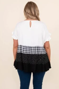 The Glazing Night Top, Ivory-Black -Deals Swish Tex Store TheGlazingNightTop Ivory Back 7284 de95f18b f127 4eda a056 e1e350d1cc84