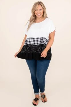 The Glazing Night Top, Ivory-Black -Deals Swish Tex Store TheGlazingNightTop Ivory Back 3087dd8e 1d65 4de5 85c3 1a3b2e891eb8