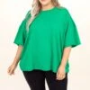 The Usual Daily Top, Kelly Green -Deals Swish Tex Store TheUsualDailyTop KellyGreen 9631