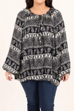 The Way I Live Top, Black -Deals Swish Tex Store TheWayILiveTop Black 0282