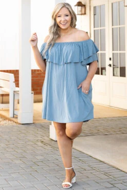 Those Springtime Blues Dress, Chambray -Deals Swish Tex Store ThoseSpringtimeBluesDress Chambray 2