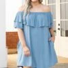 Those Springtime Blues Dress, Chambray 2 Those Springtime Blues Dress, Chambray -Deals Swish Tex Store ThoseSpringtimeBluesDress Chambray 3