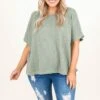 Timing Of Life Top, Olive 2 Timing Of Life Top, Olive -Deals Swish Tex Store TimingOfLifeTop Olive 8480