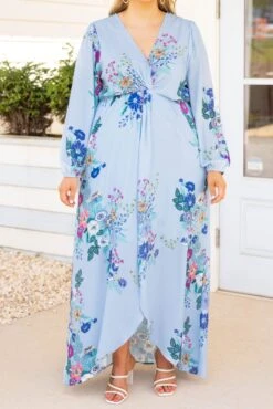 To Have And To Hold Maxi Dress, Light Blue -Deals Swish Tex Store ToHaveAndToHoldMaxiDress LightBlue 9798