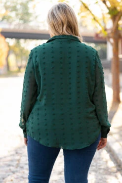 Today Was A Fairytale Top, Hunter Green -Deals Swish Tex Store TodayWasAFairytaleTop HunterGreen 0167