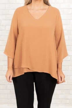 Treasured Moments Top, Mocha -Deals Swish Tex Store TreasuredMomentsTop Mocha 0017