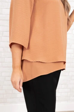 Treasured Moments Top, Mocha -Deals Swish Tex Store TreasuredMomentsTop Mocha 0018