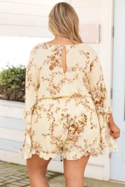 Twisted Memories Romper, Yellow -Deals Swish Tex Store TwistedMemoriesRomper Yellow 3287