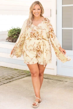 Twisted Memories Romper, Yellow -Deals Swish Tex Store TwistedMemoriesRomper Yellow 3291