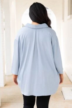 Waiting By The Wayside Top, Light Wash -Deals Swish Tex Store WaitingByTheWaysideTop LightWash 1042