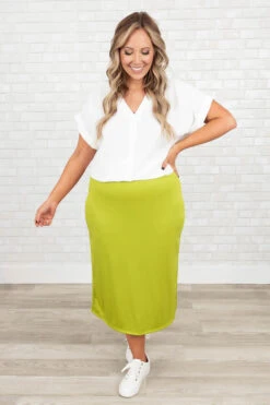 Watch Me Live Skirt, Lime -Deals Swish Tex Store WatchMeLiveSkirt Lime 2