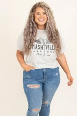 Welcome To Music City Tee, Oatmeal Triblend