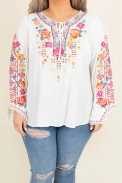 Woodland Path Top, Ivory -Deals Swish Tex Store WoodlandPathTop Ivory 9462