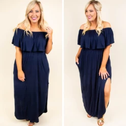 By The Boardwalk Maxi Dress, Navy -Deals Swish Tex Store by the boardwalk maxy navt